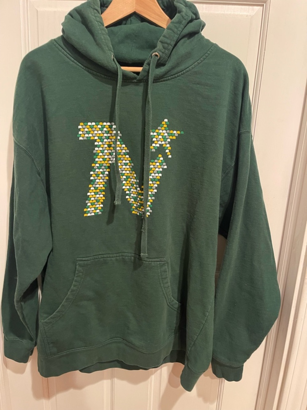 MN North Stars Green Hooded Sweatshirt Graphic North Stars logo XL